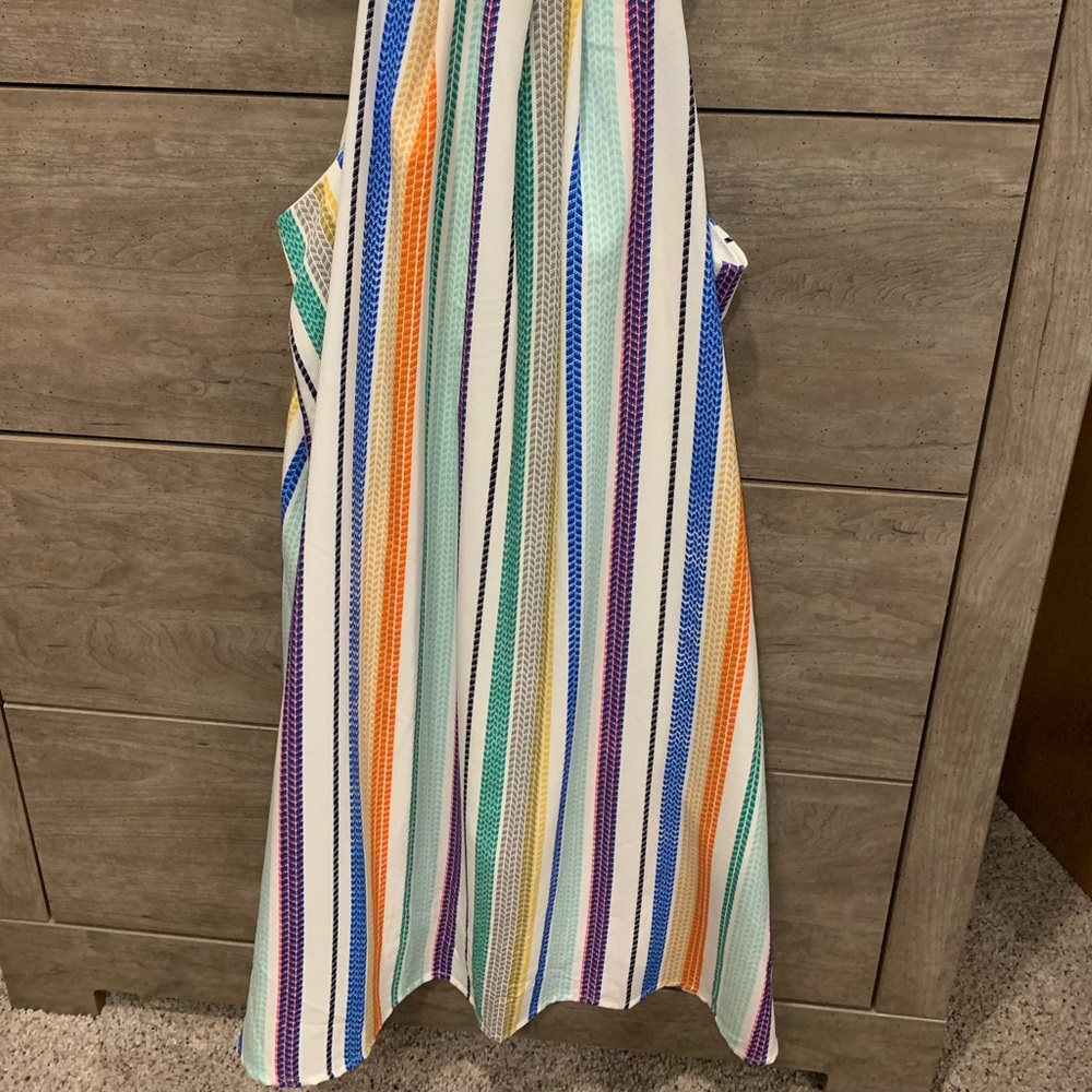 Colorful striped dress